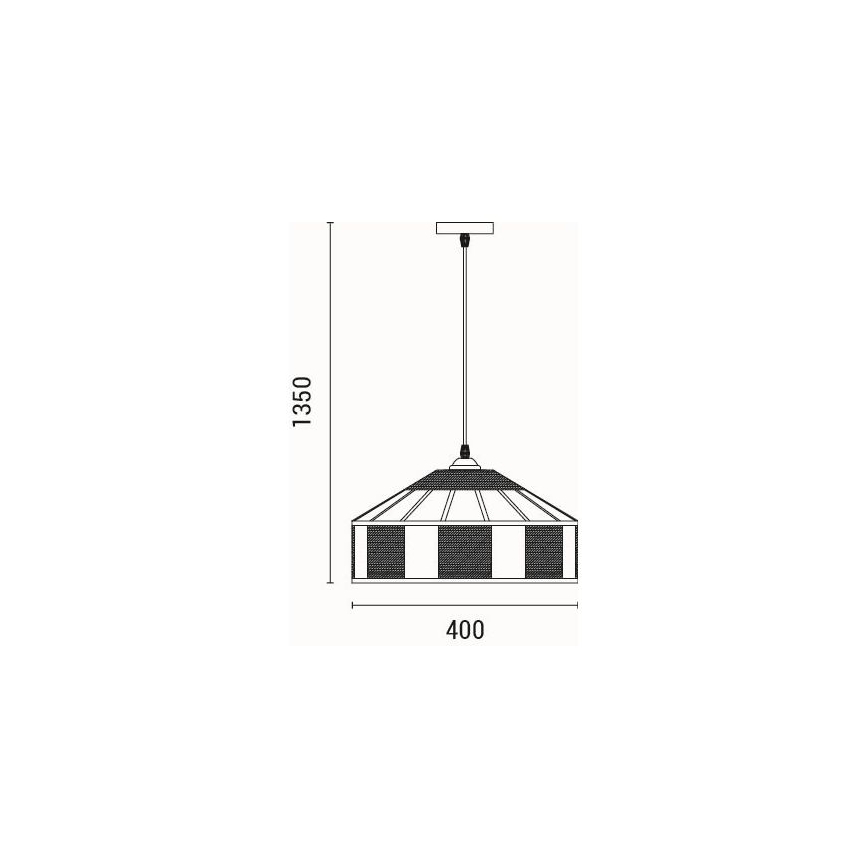 Κρεμαστό φωτιστικό οροφής 1xE27/15W/230V μπεζ