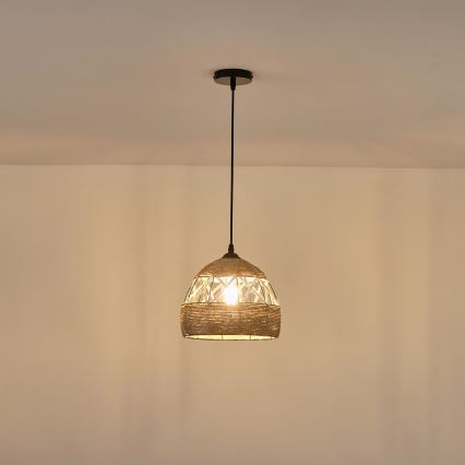 Κρεμαστό φωτιστικό οροφής 1xE27/15W/230V μπεζ