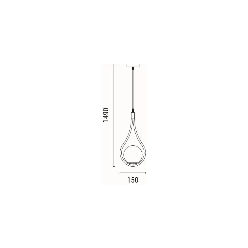 Κρεμαστό φωτιστικό οροφής 1xE27/15W/230V ορείχαλκος