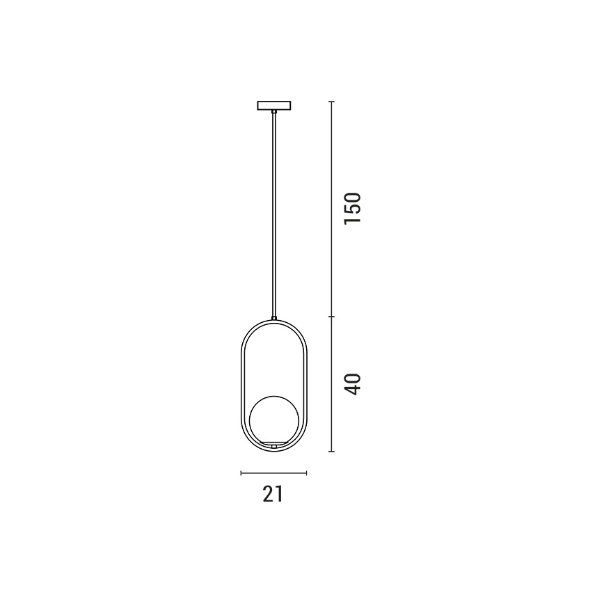 Κρεμαστό φωτιστικό οροφής 1xE27/15W/230V ορείχαλκος