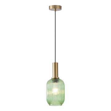 Κρεμαστό φωτιστικό οροφής 1xE27/15W/230V πράσινο 13 cm