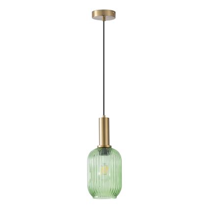 Κρεμαστό φωτιστικό οροφής 1xE27/15W/230V πράσινο 13 cm