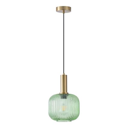 Κρεμαστό φωτιστικό οροφής 1xE27/15W/230V πράσινο pr. 20 cm