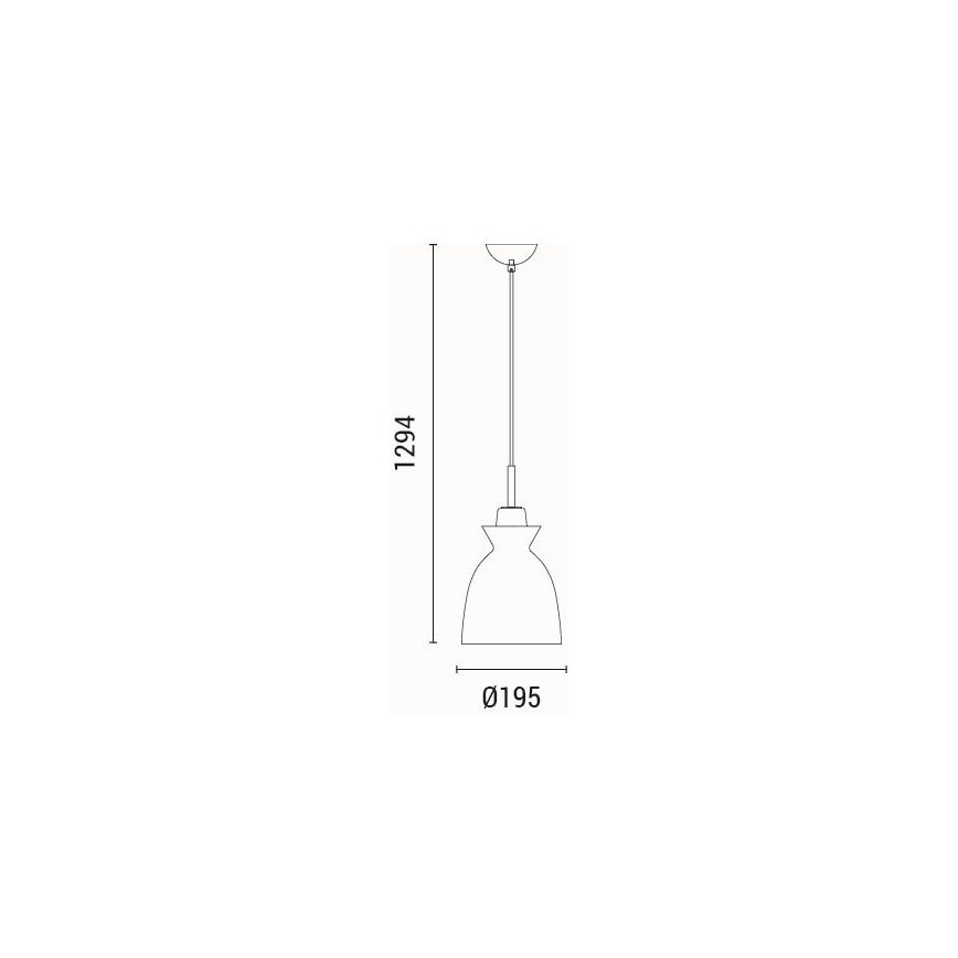 Κρεμαστό φωτιστικό οροφής 1xE27/15W/230V πράσινο διάμετρος 19,5 cm