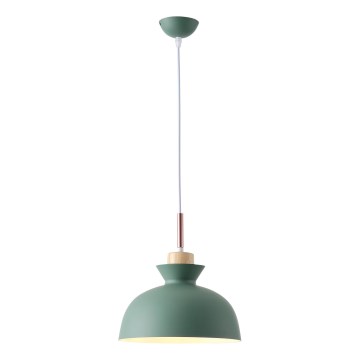 Κρεμαστό φωτιστικό οροφής 1xE27/15W/230V πράσινο διάμετρος 28 cm