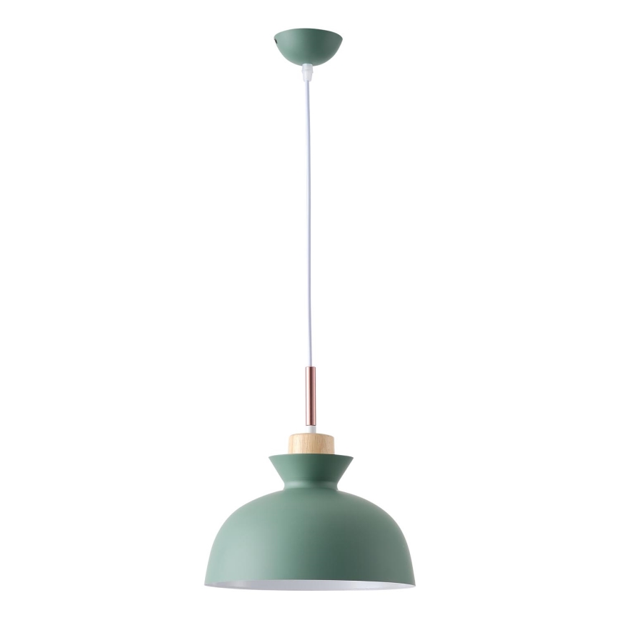 Κρεμαστό φωτιστικό οροφής 1xE27/15W/230V πράσινο διάμετρος 28 cm