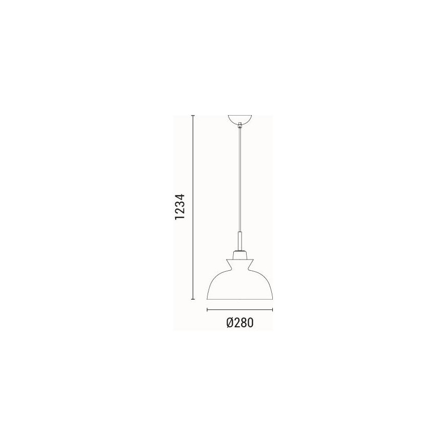Κρεμαστό φωτιστικό οροφής 1xE27/15W/230V πράσινο διάμετρος 28 cm