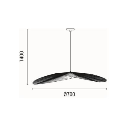 Κρεμαστό φωτιστικό οροφής 1xE27/40W/230V