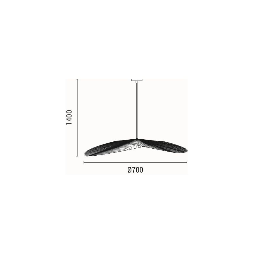 Κρεμαστό φωτιστικό οροφής 1xE27/40W/230V