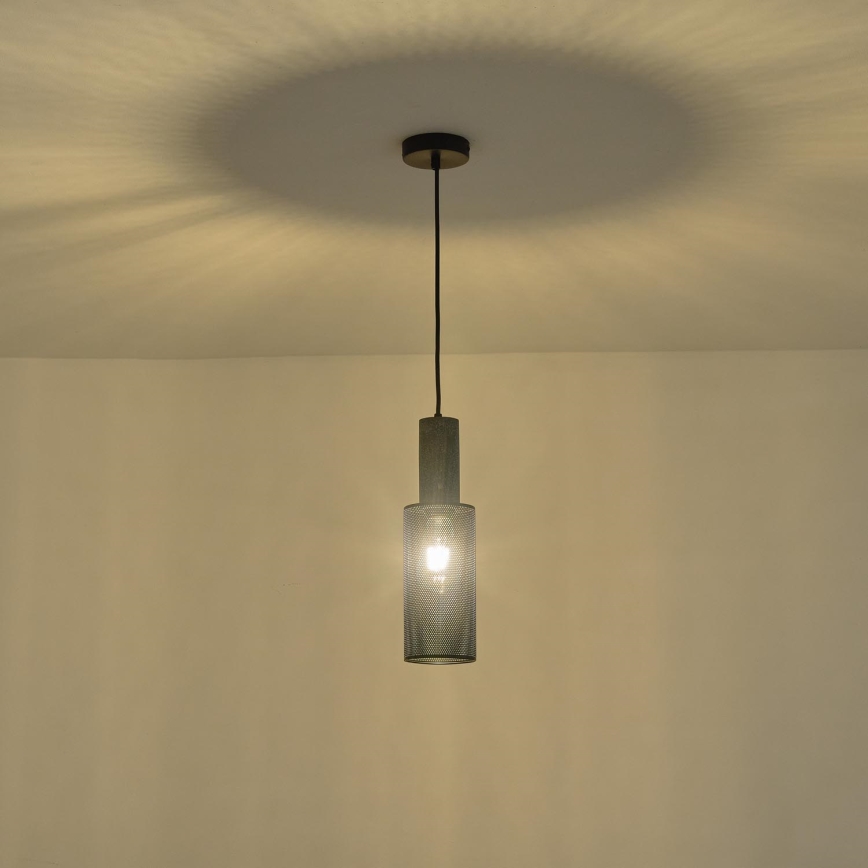 Κρεμαστό φωτιστικό οροφής 1xE27/40W/230V μαύρο