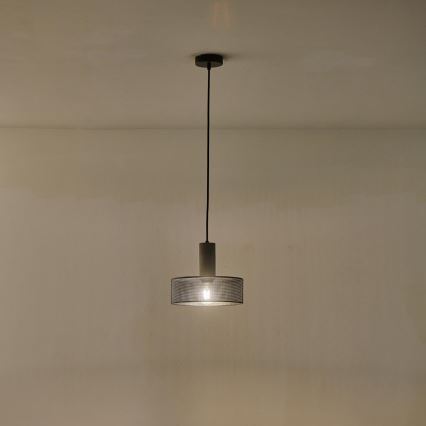 Κρεμαστό φωτιστικό οροφής 1xE27/40W/230V μαύρο