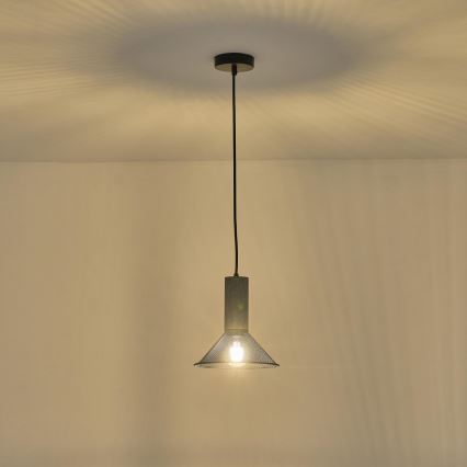 Κρεμαστό φωτιστικό οροφής 1xE27/40W/230V μαύρο
