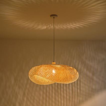 Κρεμαστό φωτιστικό οροφής 1xE27/40W/230V μπαμπού