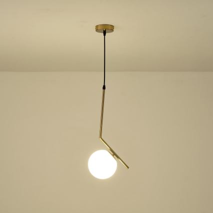 Κρεμαστό φωτιστικό οροφής 1xE27/40W/230V ορείχαλκος