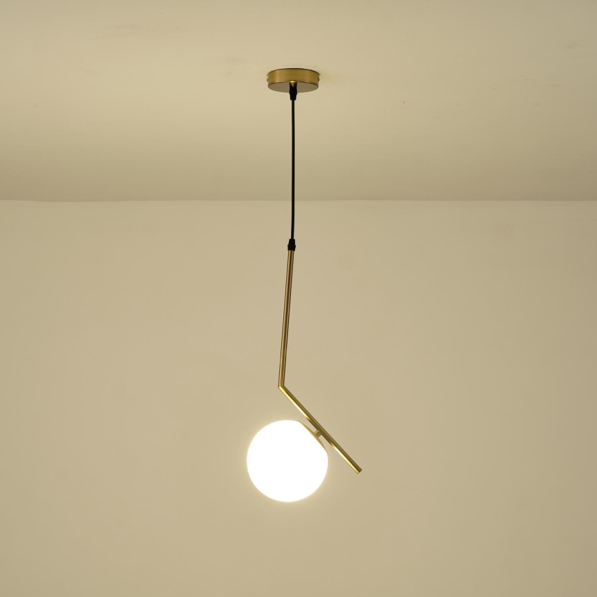 Κρεμαστό φωτιστικό οροφής 1xE27/40W/230V ορείχαλκος