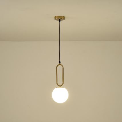 Κρεμαστό φωτιστικό οροφής 1xE27/40W/230V ορείχαλκος