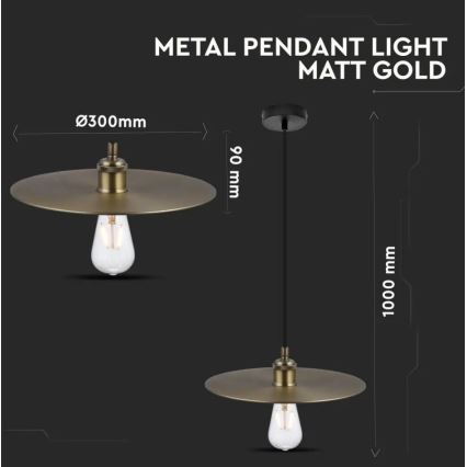 Κρεμαστό φωτιστικό οροφής 1xE27/60W/230V