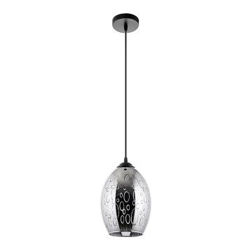 Κρεμαστό φωτιστικό οροφής 1xE27/60W/230V διάμετρος 16 cm μαύρο