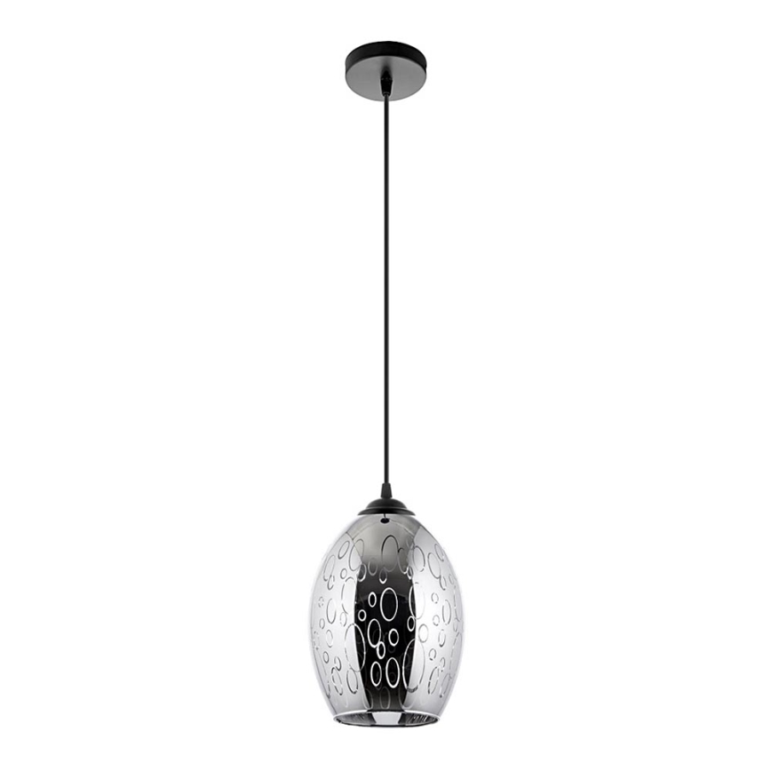 Κρεμαστό φωτιστικό οροφής 1xE27/60W/230V διάμετρος 16 cm μαύρο