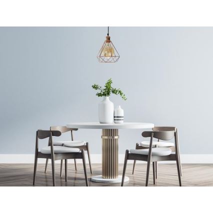 Κρεμαστό φωτιστικό οροφής 1xE27/60W/230V διάμετρος 22 cm χαλκός