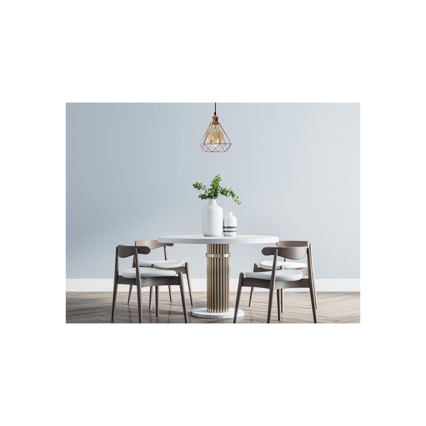 Κρεμαστό φωτιστικό οροφής 1xE27/60W/230V διάμετρος 22 cm χαλκός