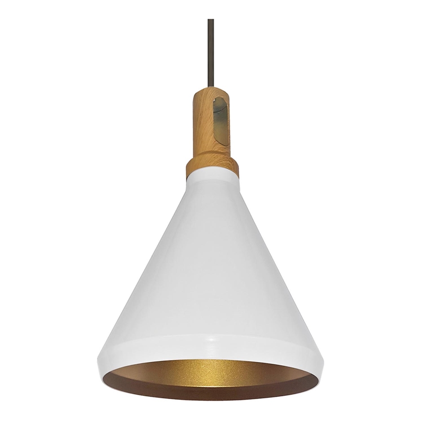 Κρεμαστό φωτιστικό οροφής 1xE27/60W/230V διάμετρος 23 cm λευκό