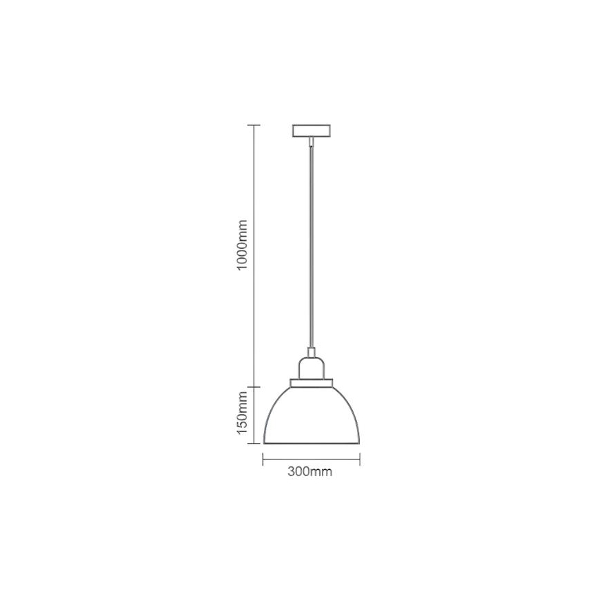 Κρεμαστό φωτιστικό οροφής 1xE27/60W/230V διάμετρος 30 cm