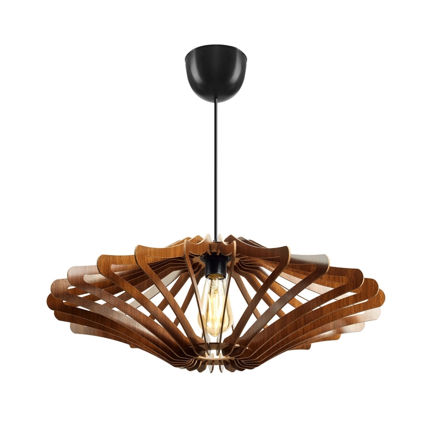 Κρεμαστό φωτιστικό οροφής 1xE27/60W/230V καφέ διάμετρος 59 cm