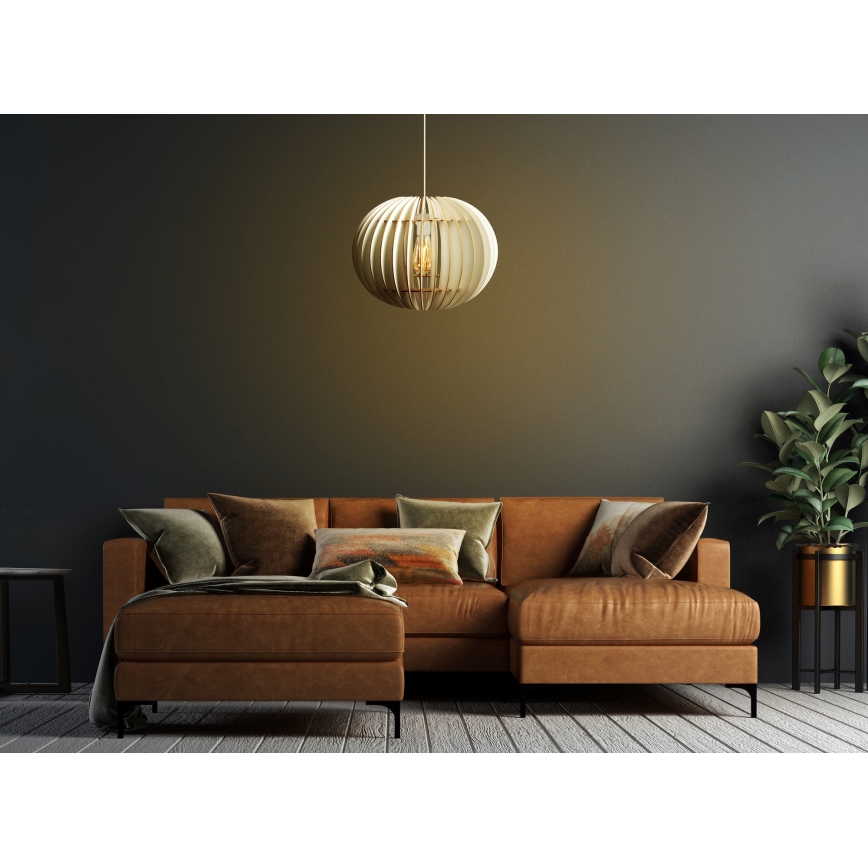 Κρεμαστό φωτιστικό οροφής 1xE27/60W/230V λευκό διάμετρος 36 cm