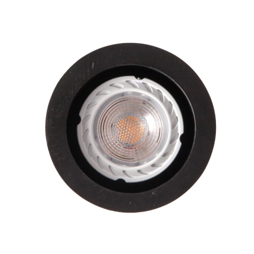 Κρεμαστό φωτιστικό οροφής 1xGU10/10W/230V τέφρα/μασίφ ξύλο μαύρο