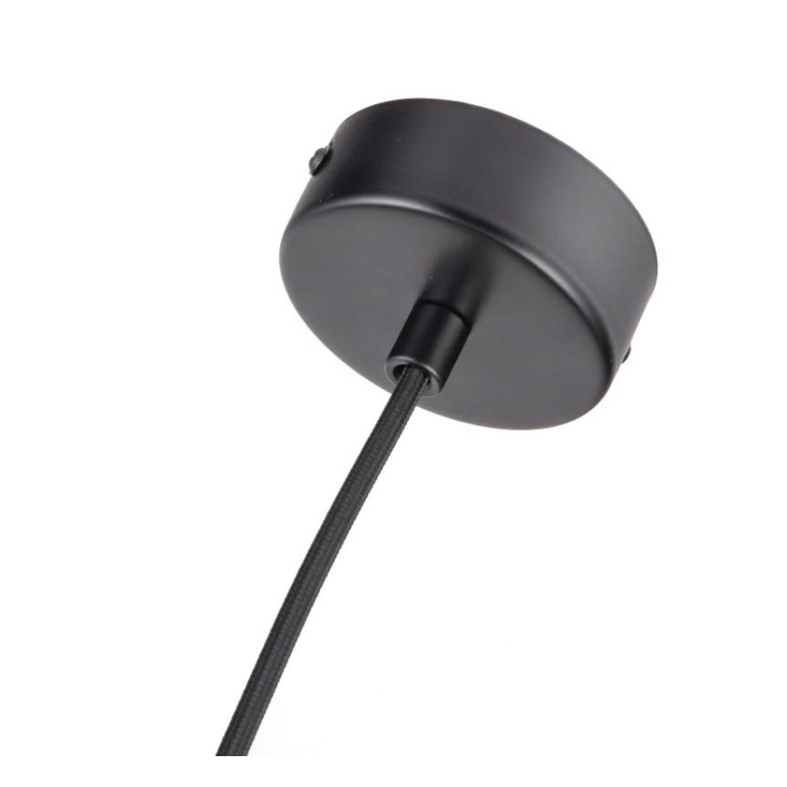 Κρεμαστό φωτιστικό οροφής 1xGU10/10W/230V τέφρα/μασίφ ξύλο μαύρο