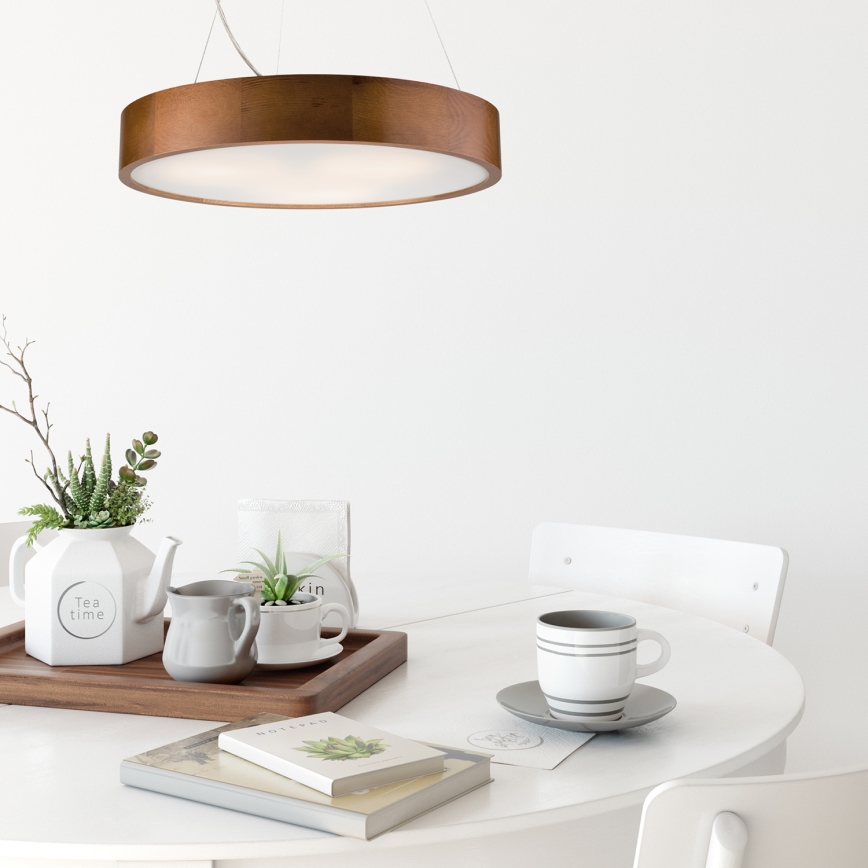 Κρεμαστό φωτιστικό οροφής 3xE27/60W/230V ø 47 cm πεύκο