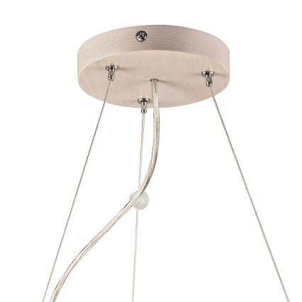 Κρεμαστό φωτιστικό οροφής 3xE27/60W/230V ø 47 cm πεύκο