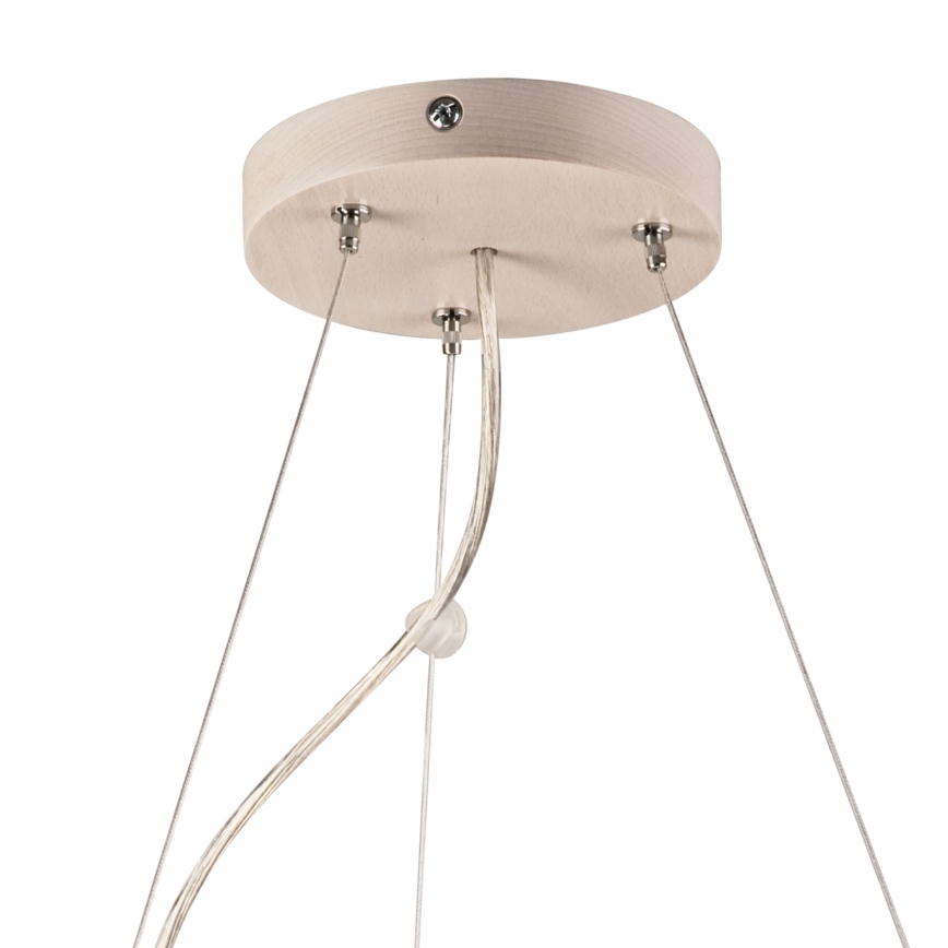 Κρεμαστό φωτιστικό οροφής 3xE27/60W/230V ø 47 cm πεύκο