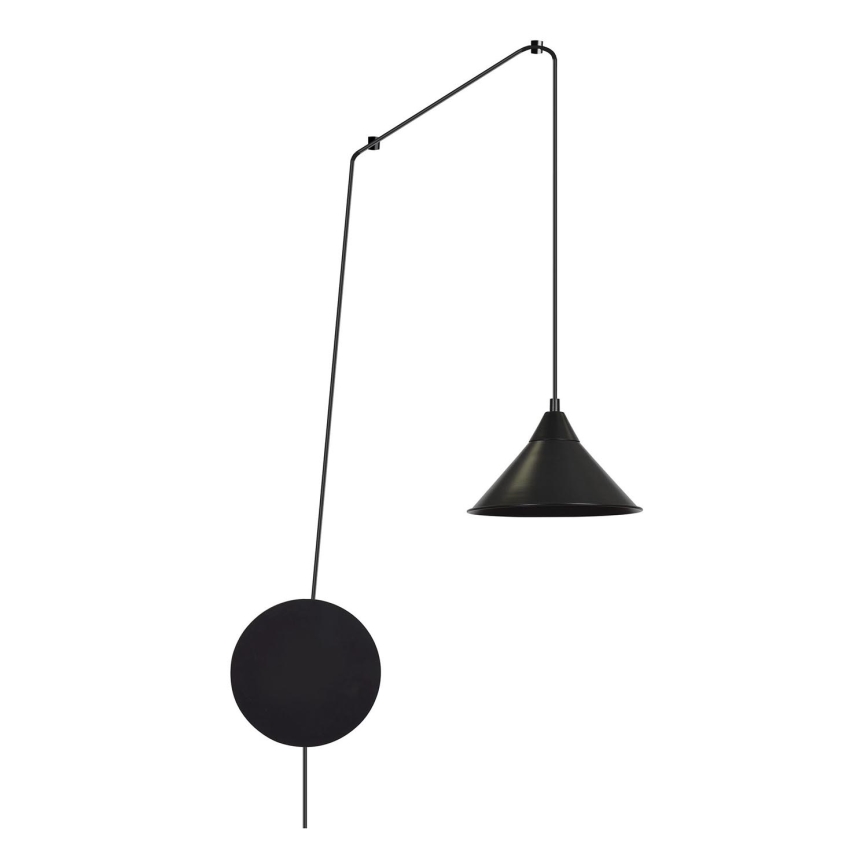 Κρεμαστό φωτιστικό οροφής ABRAMO 1xE27/15W/230V μαύρο