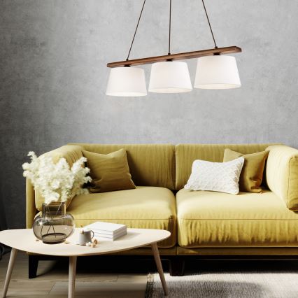 Κρεμαστό φωτιστικό οροφής AIDA 3xE27/60W/230V - FSC πιστοποιημένο