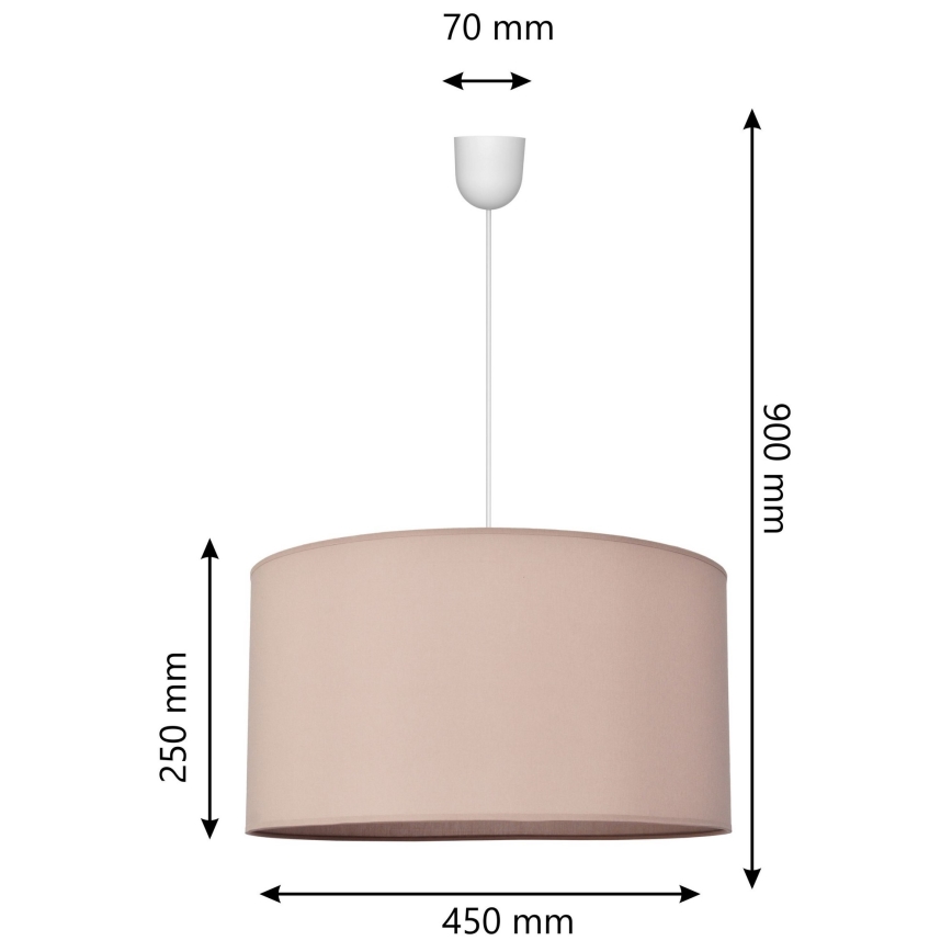 Κρεμαστό φωτιστικό οροφής ALBA 1xE27/15W/230V δ. 40 cm μπεζ