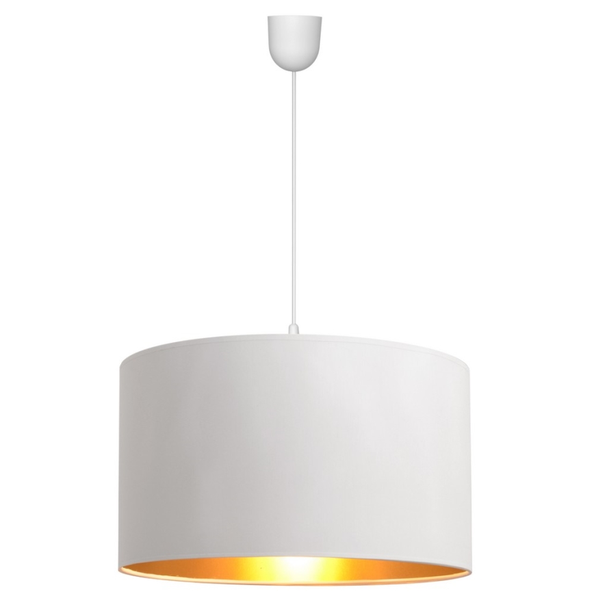 Κρεμαστό φωτιστικό οροφής ALBA 1xE27/15W/230V δ. 45 cm λευκό/χρυσό