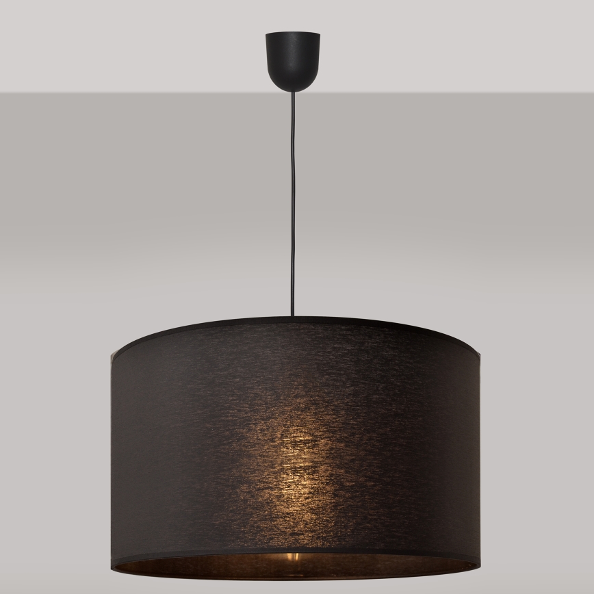 Κρεμαστό φωτιστικό οροφής ALBA 1xE27/15W/230V δ. 45 cm μαύρο