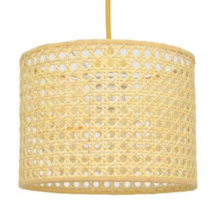 Κρεμαστό φωτιστικό οροφής ALBA 1xE27/15W/230V διάμετρος 20 cm rattan