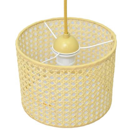 Κρεμαστό φωτιστικό οροφής ALBA 1xE27/15W/230V διάμετρος 20 cm rattan