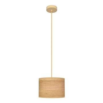 Κρεμαστό φωτιστικό οροφής ALBA 1xE27/15W/230V διάμετρος 20 cm καφέ