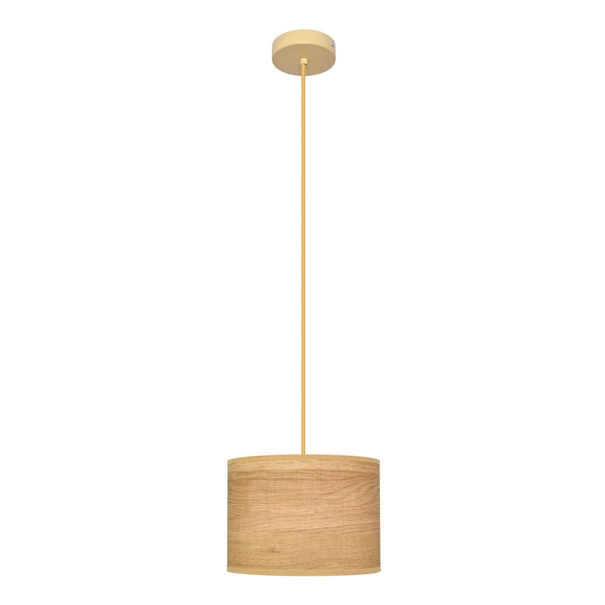 Κρεμαστό φωτιστικό οροφής ALBA 1xE27/15W/230V διάμετρος 20 cm καφέ