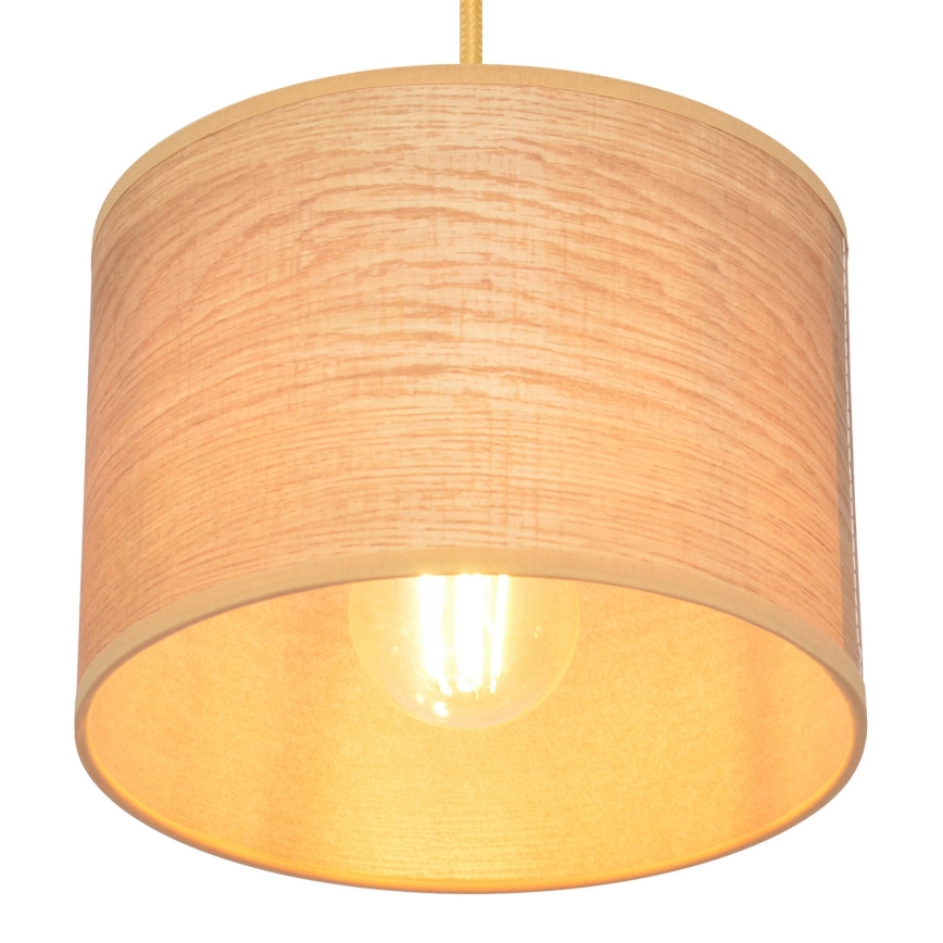 Κρεμαστό φωτιστικό οροφής ALBA 1xE27/15W/230V διάμετρος 20 cm καφέ