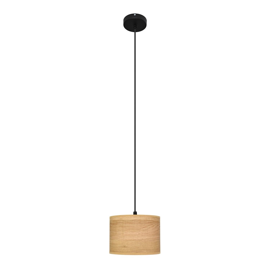 Κρεμαστό φωτιστικό οροφής ALBA 1xE27/15W/230V διάμετρος 20 cm καφέ/μαύρο