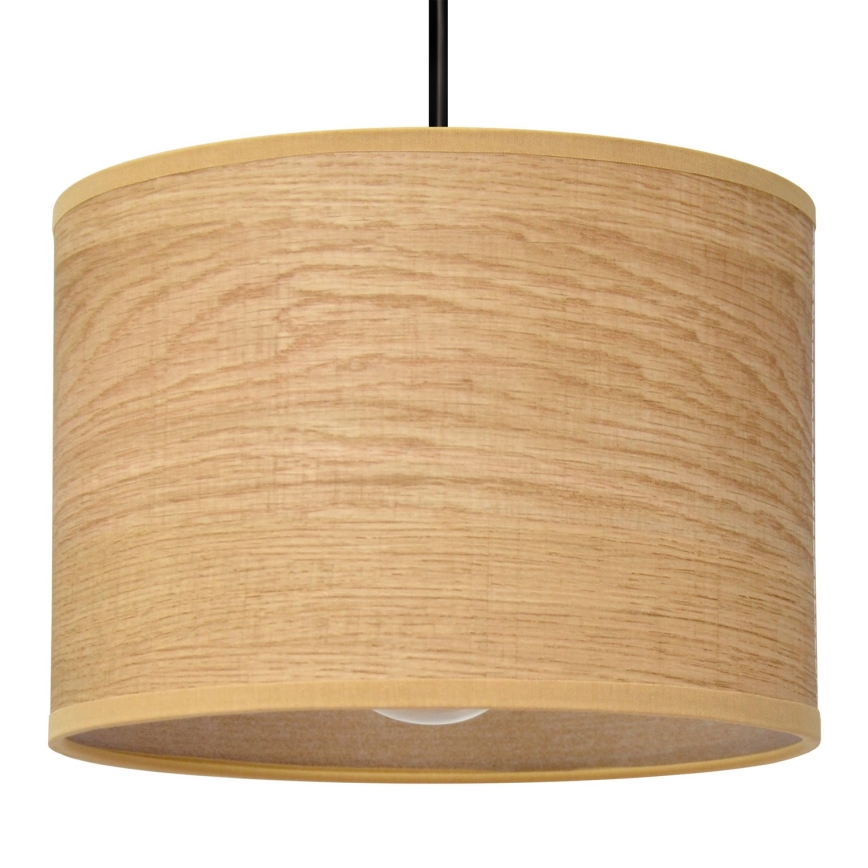 Κρεμαστό φωτιστικό οροφής ALBA 1xE27/15W/230V διάμετρος 20 cm καφέ/μαύρο