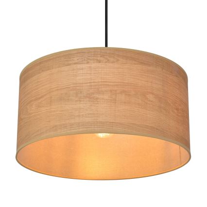Κρεμαστό φωτιστικό οροφής ALBA 1xE27/15W/230V διάμετρος 40 cm καφέ/μαύρο