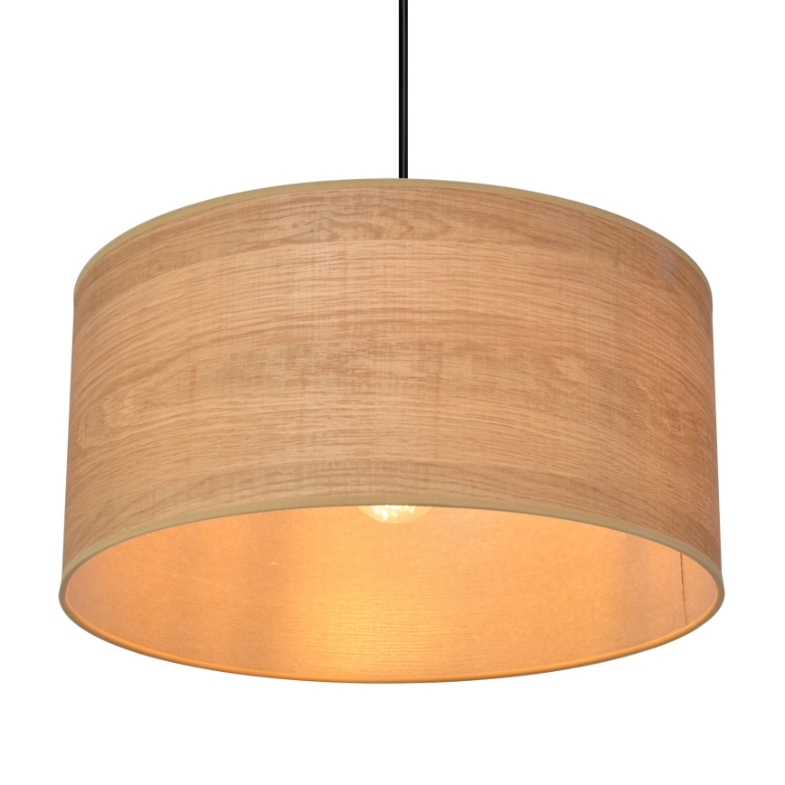 Κρεμαστό φωτιστικό οροφής ALBA 1xE27/15W/230V διάμετρος 40 cm καφέ/μαύρο