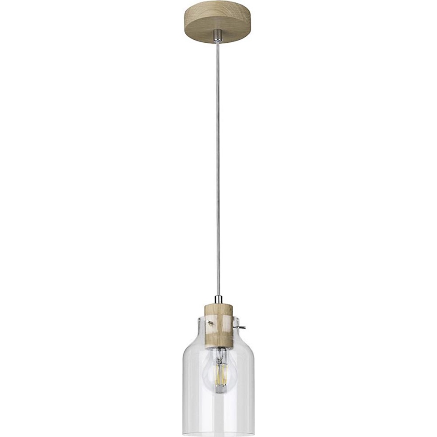 Κρεμαστό φωτιστικό οροφής ALESSANDRO 1xE27/60W/230V δρυς