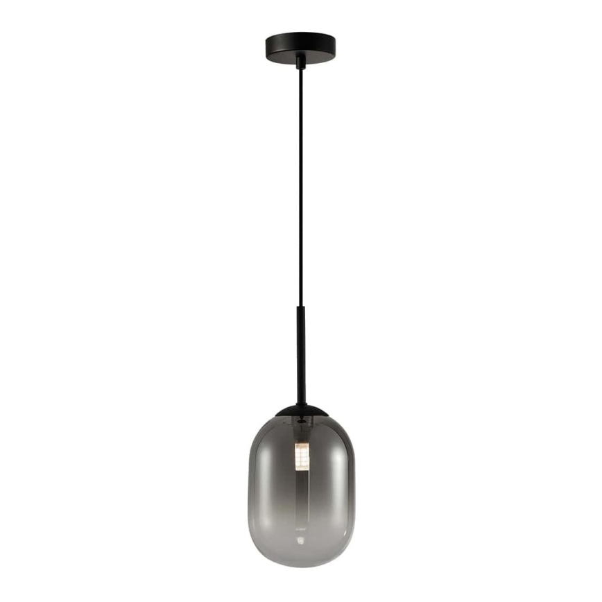 Κρεμαστό φωτιστικό οροφής ALIAS 1xG9/8W/230V διάμετρος 12 cm μαύρο/γκρι